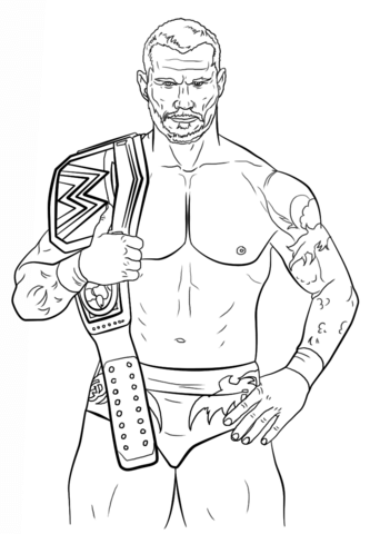 Randy Orton Coloring Page